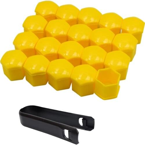 20pcs 19mm Car Wheel Nut Bolt Head Cover Cap Protective Bolt Caps Tire Wheel Screw Bolts Cover Exterior Decoration Auto Parts