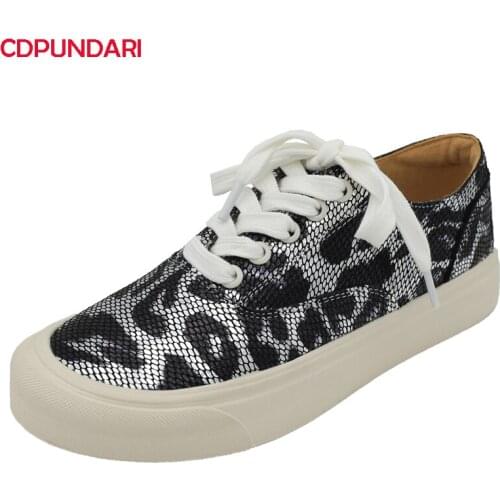 2021 Fashion Popular Cross-tied Genuine Leather Flat Platform Sneakers Women Spring Summer Luxury Casual Flats Shoes