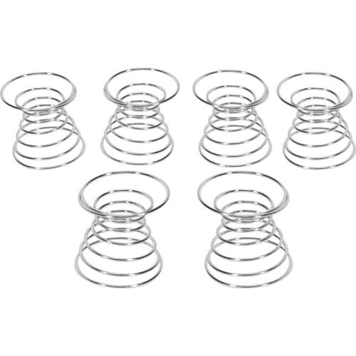 6 Pieces Air Plant Stand Airplant Container Tillandsia Holder Stainless Steel Plant Display Racks Air Pineapple Base