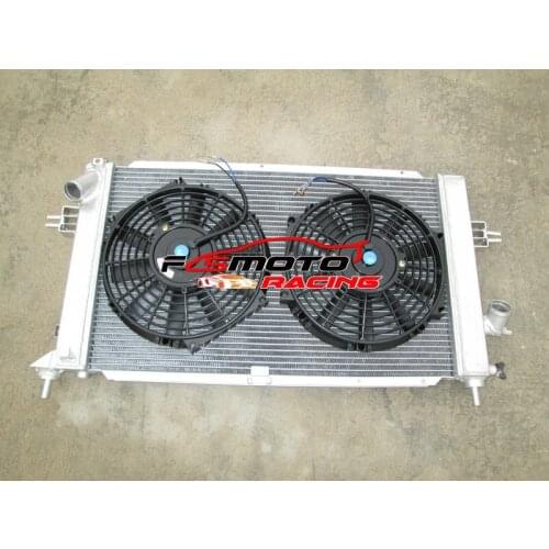 For Opel Vauxhall Astra H MK5 Zafira B 1.3/1.7/1.9 CDTI 2.0 VXR Z20LEH Turbo I4 Engine 2004-2011 Aluminum Radiator&Fans 07 05 06