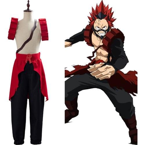 Anime Boku no My Hero Academia Cosplay Kirishima Eijiro Cosplay Costumes Full Suit Halloween Costumes