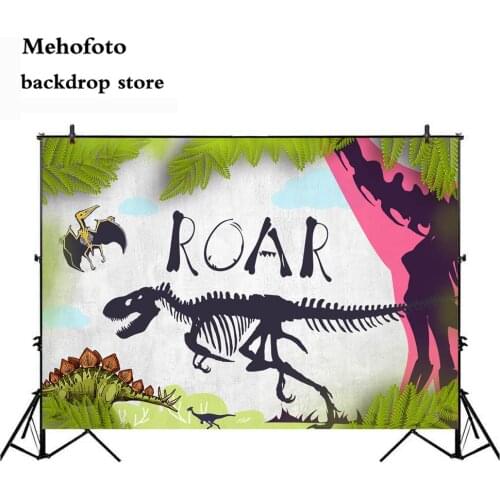 Mehofoto Roar Birthday Photo Background Dinosaur Theme Party Decoration Banner Child and Kids Photography Backdrop Printed 228