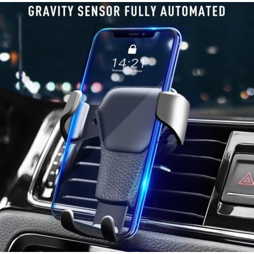 Gravity Car Phone Holder For Air Vent Clip Mount Mobile Cell Stand Smartphone GPS Support For IPhone 12 11 Pro Xiaomi Huawei