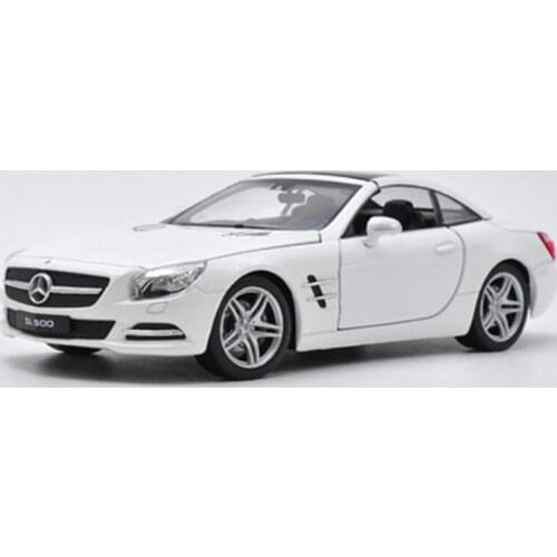 WELLY 1:24 Mercedes-Benz 2012 SL500 Sports Car Simulation Alloy Car Model Diecast Metal Vehicle Decoration Collection Toy Gift