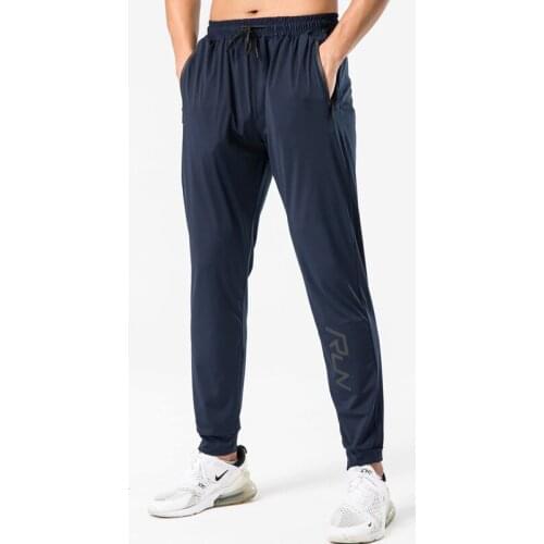 Men Running Pants Quick Dry Sport Fitness Trackpants Letter Printing Bodybuilding Sweatpants Mens Gym Straight Trousers