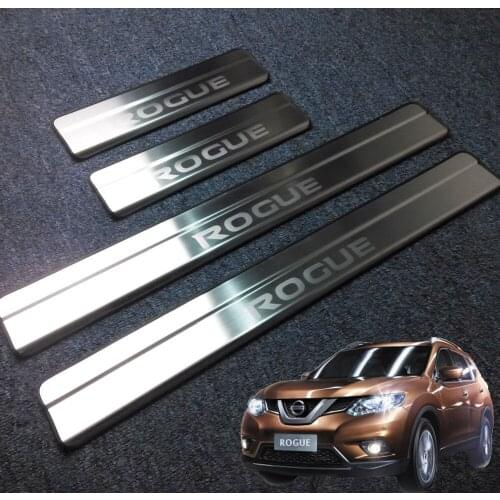 Rogue Stainless Steel Door Sill Scuff Plate Fit for Nissan Rogue 2014-2019