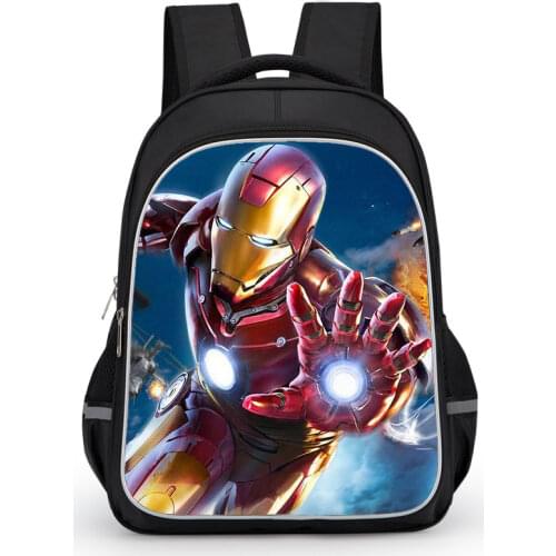 Marvel Avengers Iron Man Creative Printing Backpack Student School Bag School Supplies School Gift