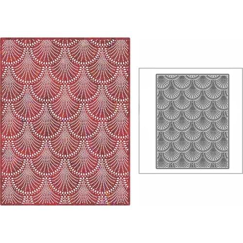 New Dotted Inverted Sector Background Plate 2021 Metal Cutting Dies for Scrapbooking and Card Making Embossing Craft No Stamps