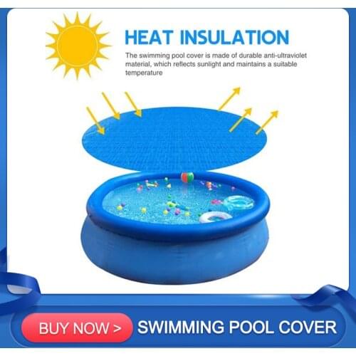 New Swimming Pool Cover Tarpaulin Solar Swimming Pool Protection Cover Heat Insulation Film For Indoor Outdoor Pool Accessories