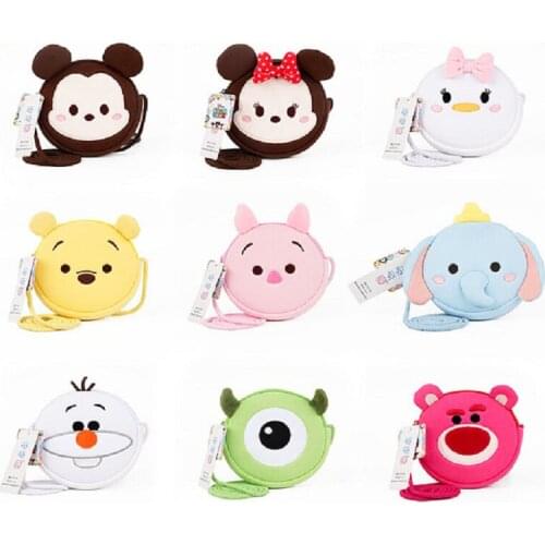 Disney Plush Bag Mini Mickey Mouse Minnie Animal Wallet Money Toys Kids Phone Bag Dolls Childrens Birthday Gifts For Kids