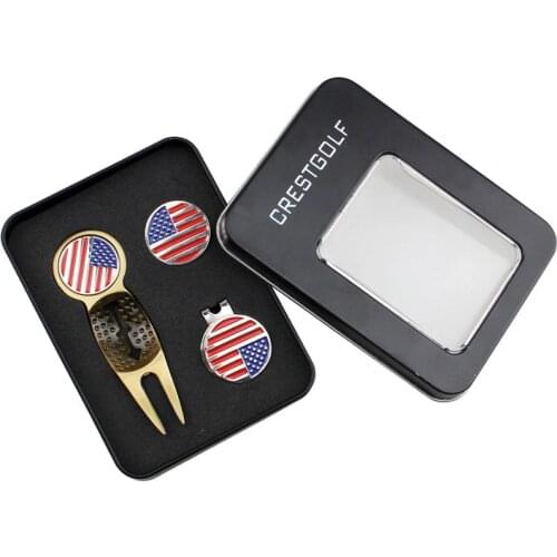 KOFULL Golf Gift Set Golf Divot Fork, Golf Cap Clip,Removable Attaches Easily Golf Accessories