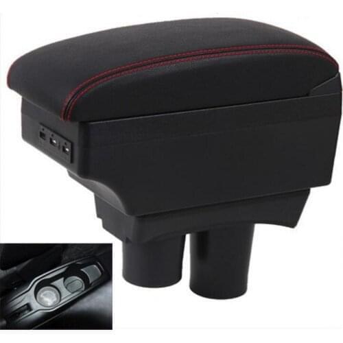 For Citroen C-Elysee Elysee Peugeot 301 armrest box central Store content Storage box armrest box with cup holder USB interface