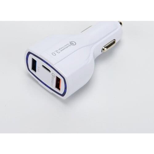 Manufacturer provides straightly QC3.0 car charger dual USB car head type - 35 w7a c interface car charger