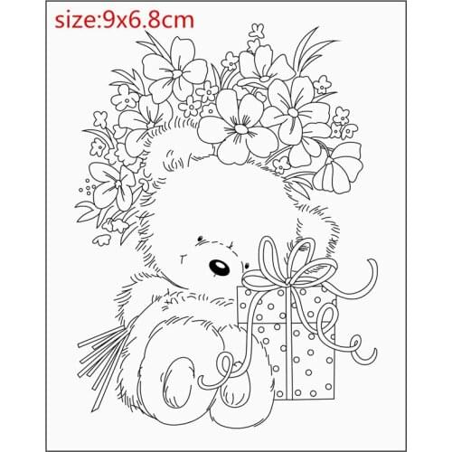 Girl words Rubber Silicone Clear Stamps for Scrapbooking Tampons Transparents Seal Background Stamp Card Making Diy