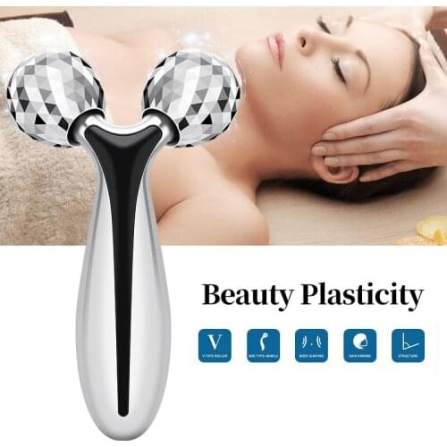 3D Roller Massager Portable Facial Body Massage Lifting Slimming V-face 360 Rotate Thin Face Wrinkle Remover Y Shape Relaxation