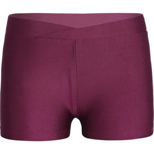 Kids Girls Workout Dance Shorts Boxer Bottoms for Sports Gymnastic Workout Summer Dancewear Boy-cut Childrens Shorts Hot Pants