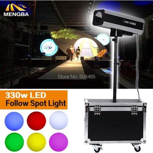 Power 330w LED Follow Spot Light With Flight Case For Wedding/Theater Performance/party