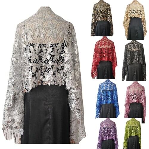 10 Colors Sequin Wedding Cape Shawls And Wraps Ladies Prom Evening Dress Cape Bolero Femme Wedding Party Shrug For Women