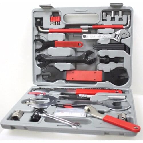 18-in-1 Multifunctional Bicycle Tool Kit Portable Bicycle Repair Tool Box Set Hex Wrench Remover Crank Puller Riding Repair Tool