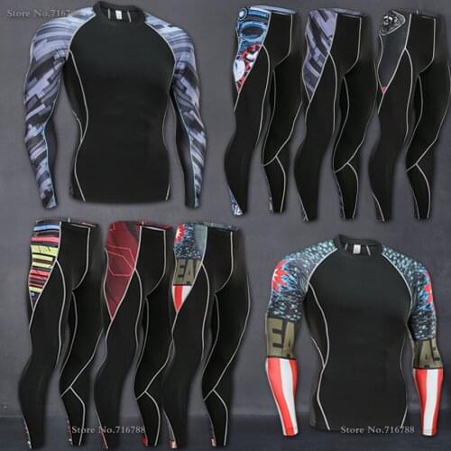 2018 Men Compression Pants Tights Casual Bodybuilding Mans Trousers Brand Camouflage Army Green Skinny Leggings