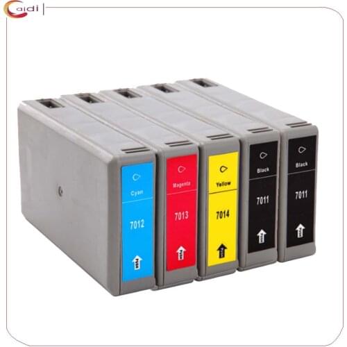 5Pack Compatible for Epson WorkForce Pro WP-4000 4015DN 4095DN 4500 4515DN 4525DNF 4595DNF printer T7011 T7012 T7013 T7014