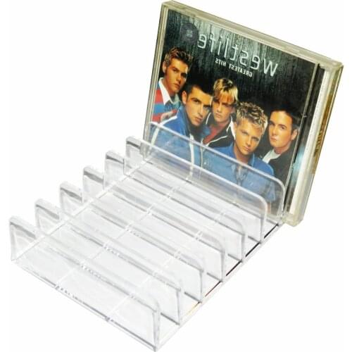 Acrylic Clear Crystal Sense CD / DVD Holder for Countertop\Kitchen\Bathroom\Cabinet