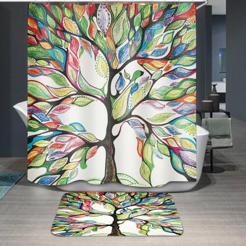 American Cute Cartoon Bunny Creative Digital Printing Shower Curtain Household Simple Shower Curtain