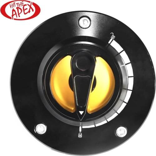 Keyless Motorcycle Fuel Tank Cap for SUZUKI GSXR 1000 GSX R1000 2003-2018 CNC Aluminum Twist off Nimble Quick Lock Gas Cover