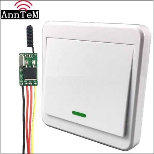 Wireless Remote Control Switch 433mhz rf Transmitter Receiver 6v 12v 24V Battery Power Mini Small Circuit Controller Module led