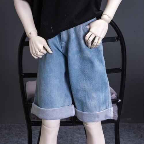 BJD Washing Shorts Jeans Pants Doll Clothes Is Suitable for 42-75CM Doll Size 1/3 1/4 Uncle Size Daily Pants Doll Accessories