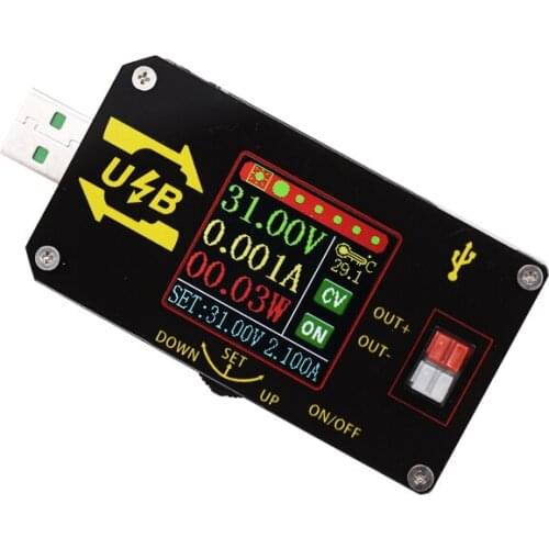 Color Usb voltage converter 5v to 9v12v24v boost regulator module constant voltage constant current 15W voltage current display