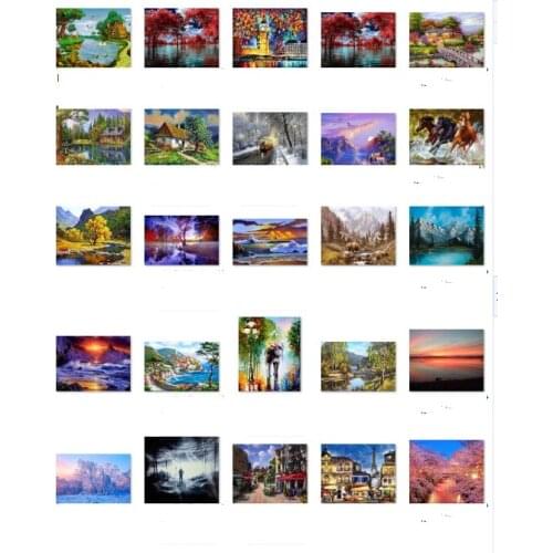 Scenery 1 cross stitch kit people 18ct 14ct UNprinting11ct count print canvas stitches embroidery DIY handmade needlework