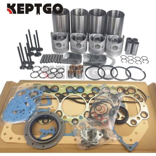 For Mitsubishi 4D34T 4D34 4D34-2AT 4D34-T 3.9L Engine Rebuild Kit For Fuso Canter FE FG Trucks Excavator