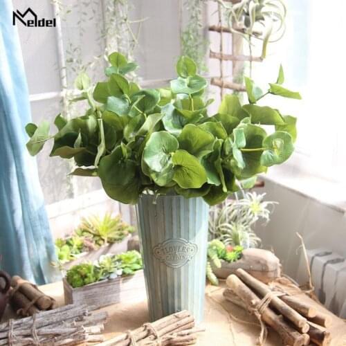 Artificial Plants Green Butterfly Leaves Fake Plastic Flowers Household Living Room for Home Wedding Festival Garden Decor Plant