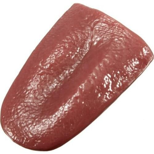 Cosplay Halloween Party Props Artificial Fake Tongue Horror Magic Needles Wear Tongue Show Props Halloween Party Supplies