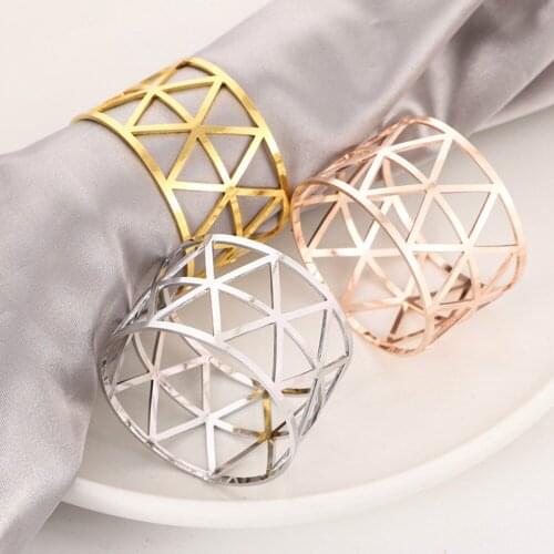 Alloy Napkin Rings Wedding Napkin Rings Decoration Ring Table Decoration Accessories For Dinner Table Napkin Party