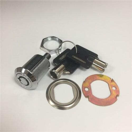 Raylock zinc alloy die casting push cabinet lock with bright chrome plated for advertising box