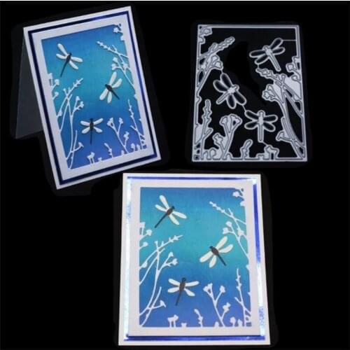 Metal Cutting die Cut Dragonfly Frame Scrapbooking Paper Craft Handmade Card Punch Art Alinacutle Cut Dies