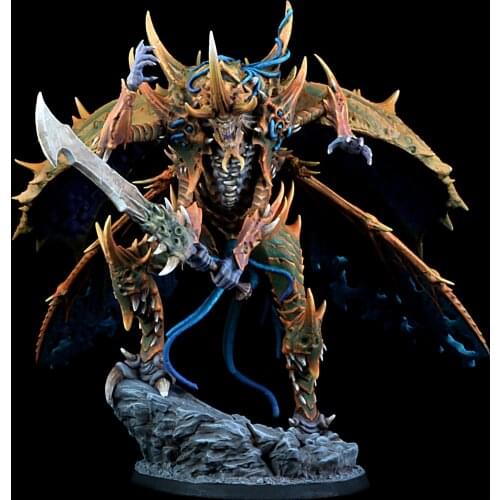 New Unassembled 127mm ancient fantasy warrior stand with base Resin Figure Unpainted Model Kit