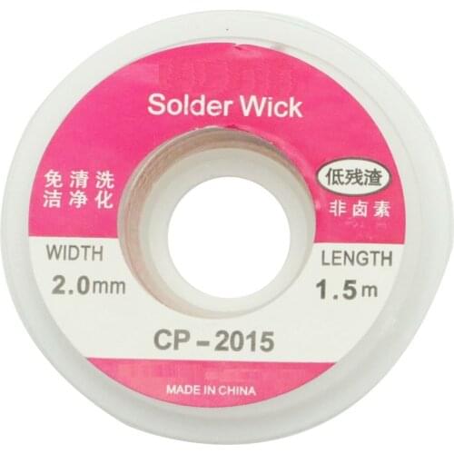 5FT 2mm 1.5m CP-2015 Desoldering Braid Soldering Remover Wick Solder Wick Cable