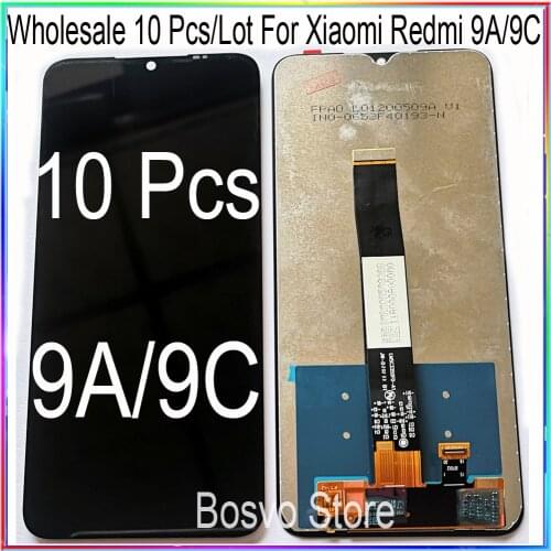 Wholesale 10 Pcs/Lot For Xiaomi Redmi 9A LCD screen display with touch assembly for Redmi 9C