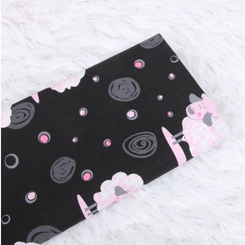 Half meter 100% cotton poplin fabric with cartoon sheep print, handmade DIY patchwork garment dress kids cloths CR-121