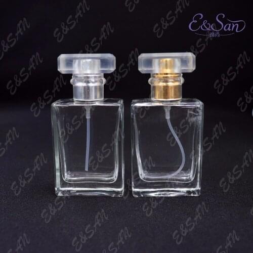 PT149-30ML Quartet Flat Glass Perfume Bottle Spray Dispensing Cosmetic Sprayer Empty Bottle 100PCS/LOT