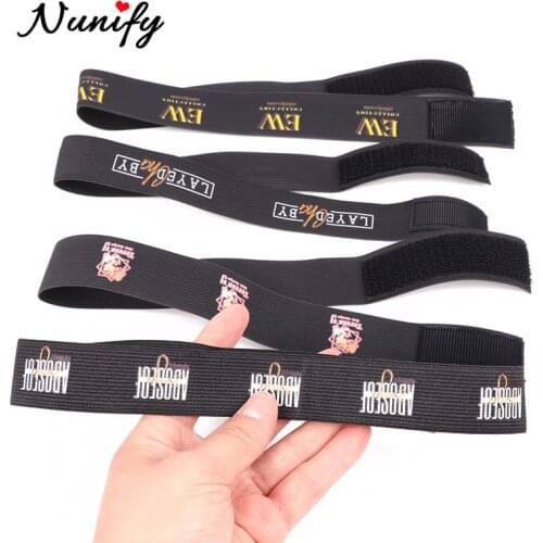 Nunify Ajustable Elastic Edge Band With Velcro For Wigs Frontal Toupee Black 2.5Cm 3Cm 3.5Cm 4cm Width Hair Band Edges Hair Wrap