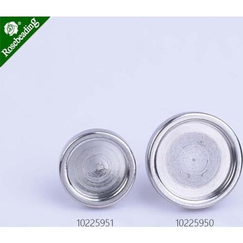316L Stainless Steel Ear Studs Round Bezel Cup Cabochon Settings Studs Bezels Wholesale Earrings,sold 10pcs/lot