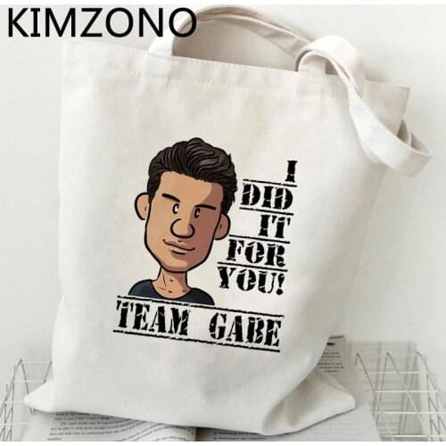 Teen Wolf shopping bag bolsas de tela bolso cotton grocery canvas eco bag foldable string grab