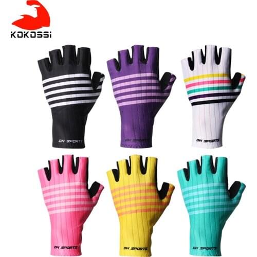 KoKossi Cycling Gloves Wear-resistant Half-finger Comfortable Skin-friendly Soft Breathable Anti-slip Riding Fishing Fitness