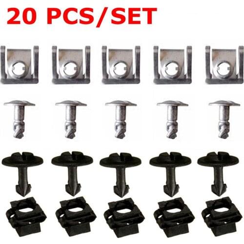 20PCs/Set 8D0805960 8D0805121 Under Engine Gearbox Cover Screw for VW Passat B5 for Audi A4 A6 Models