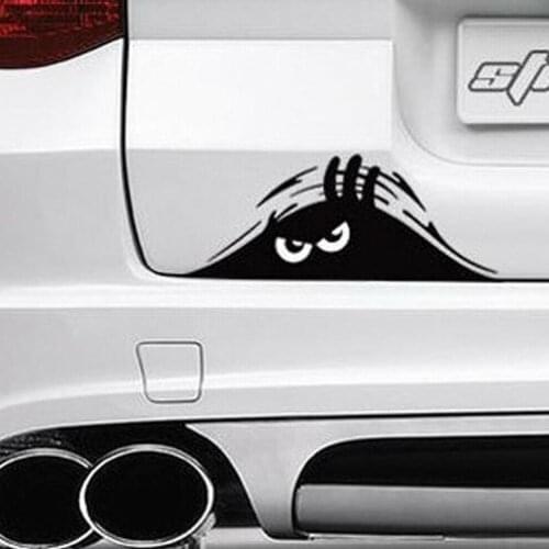 Waterproof Self-adhesive Car Sticker Anti-scratch Cover Decal Car Decor Funny Peep 3D Big Eyes Sticker Car Modeling