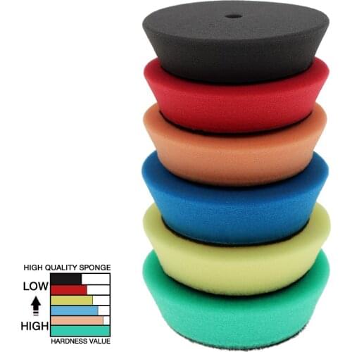 3 inch high quality bevel round corner sponge polishing wheel, used for polishing and waxing of fine parts sponge polishing ball